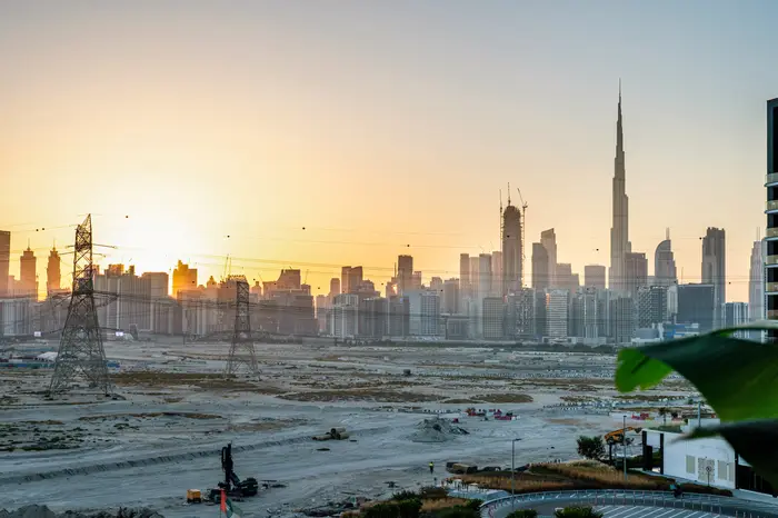 Burj Khalifa on the horizon