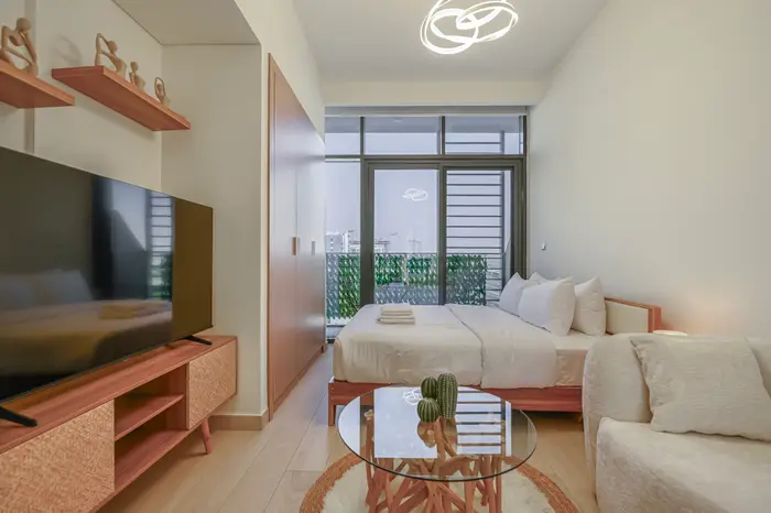 Living area with TV