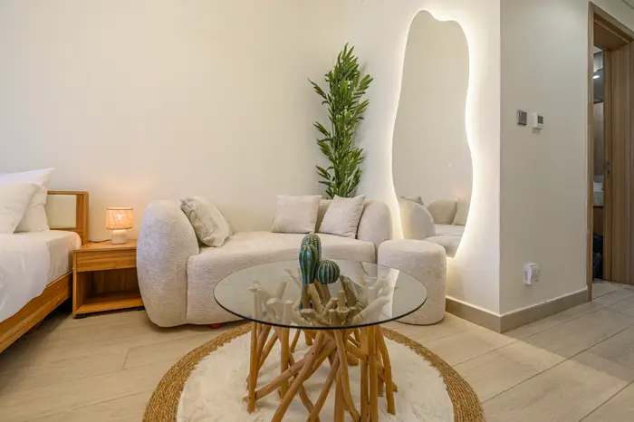 Boho seating corner
