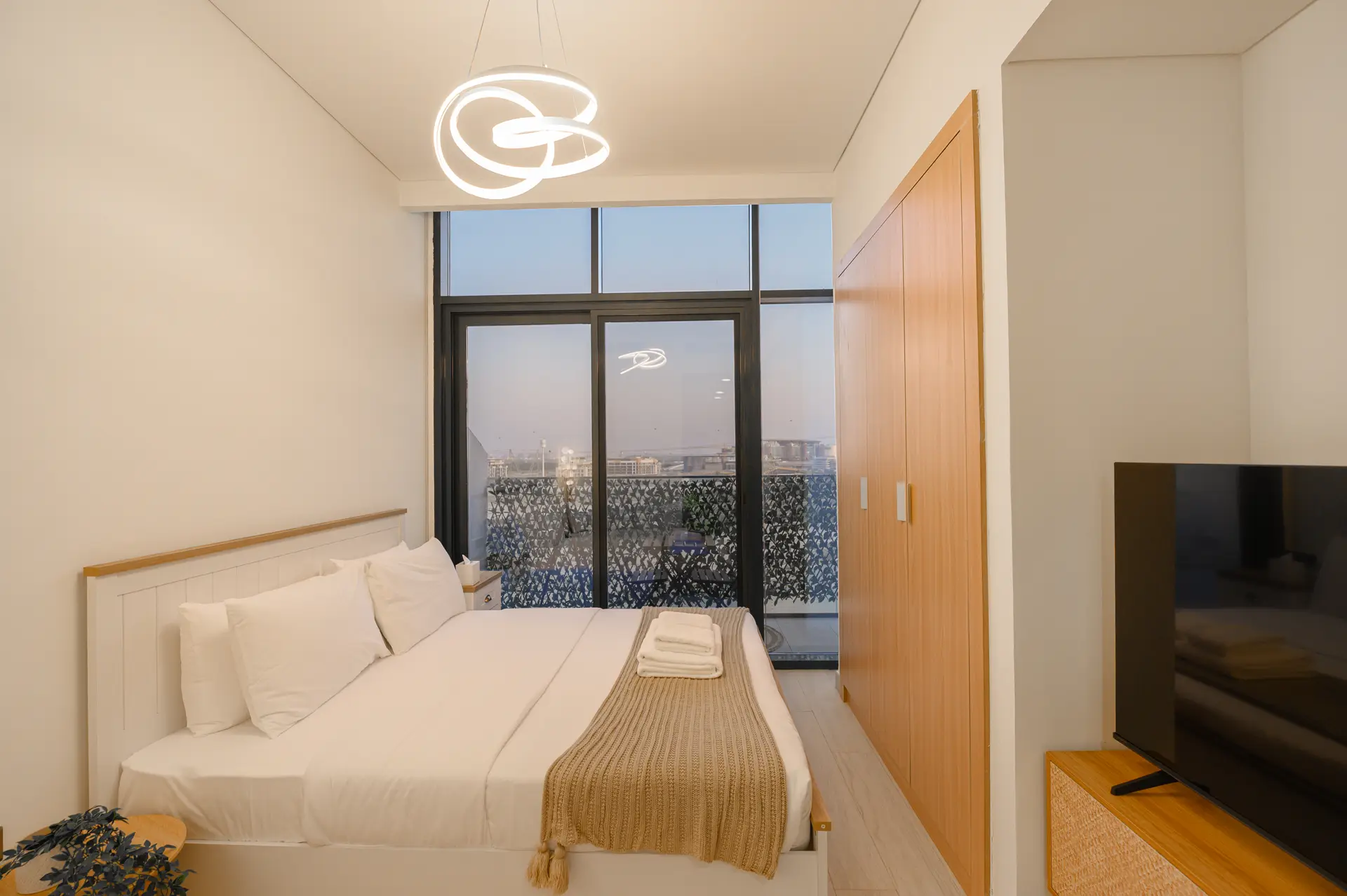 Riviera Poolside Studio — Warm minimalist comfort by the pool