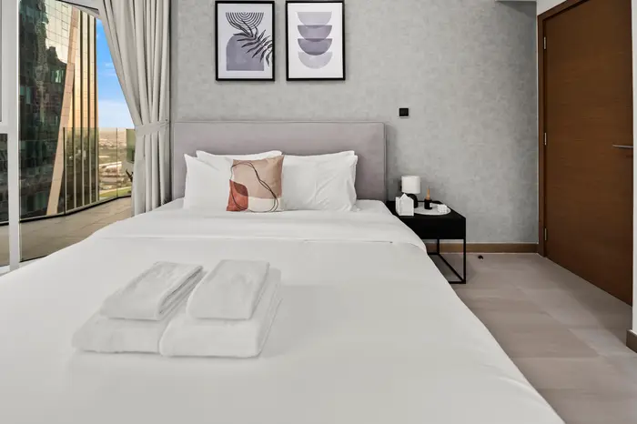 Bedroom with balcony access