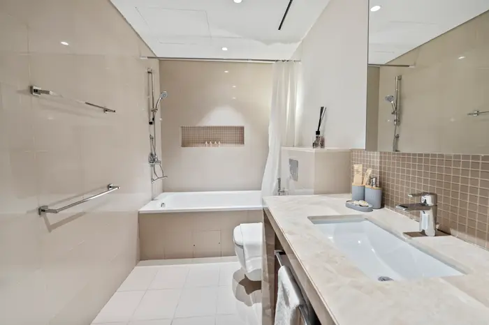 Marble bathroom