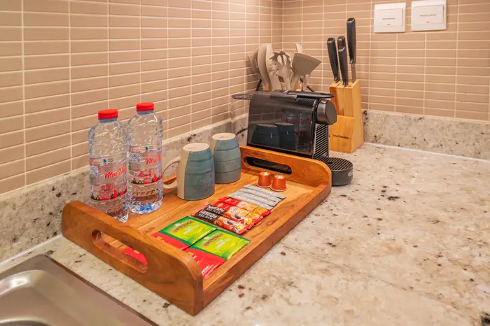 Welcome coffee tray
